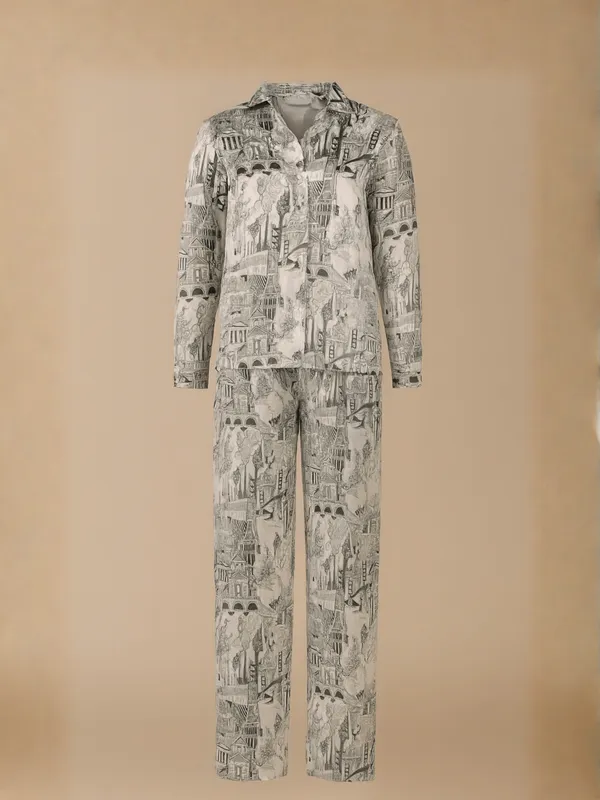 Architect's_Dream_Co-Ord_Set_For_Women_White_American_Polyester