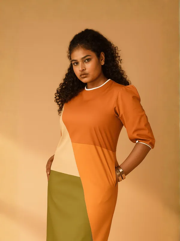 Rust_Raga_Dress_For_Women_Rust_Cotton