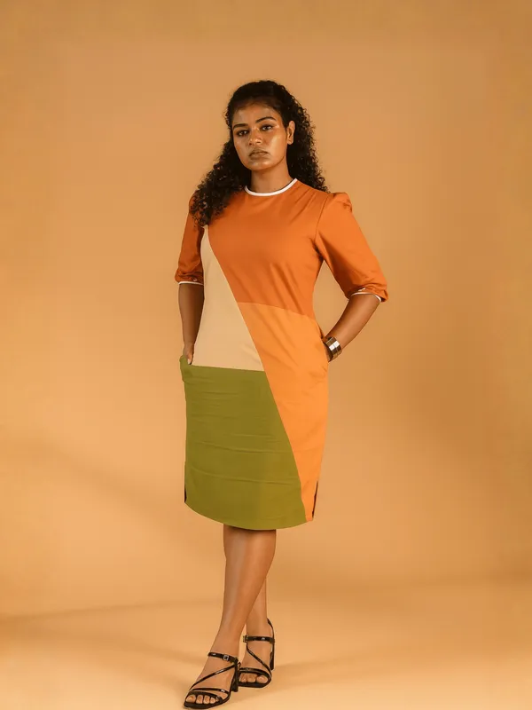 Rust_Raga_Dress_For_Women_Rust_Cotton