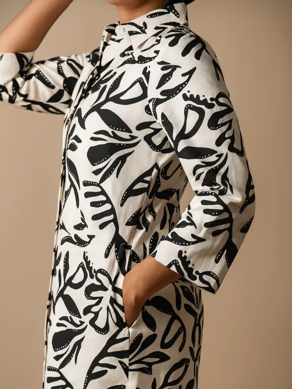 Noiratica_Kia_Shirt_Dress_For_Women_White_Cotton
