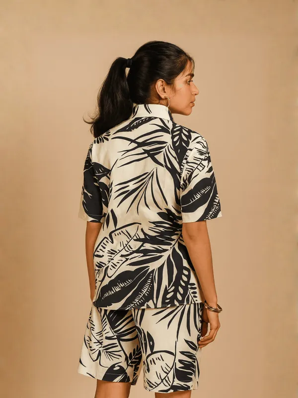 Radiance_Co-Ord_Set_Set_For_Women_Cream_Cotton