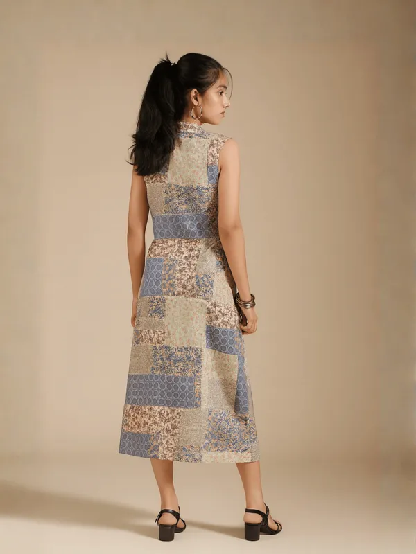 Revive_Shift_Dress_For_Women_Multicolour_Cotton
