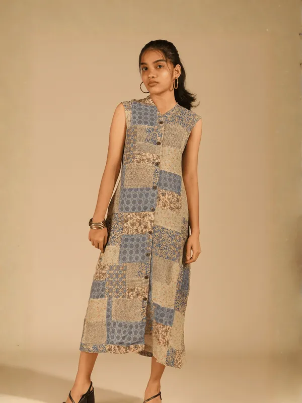 Revive_Shift_Dress_For_Women_Multicolour_Cotton