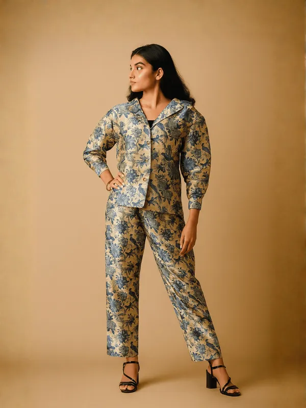Camellia_Co-Ord_Set_For_Women_Cream_Mango_Silk