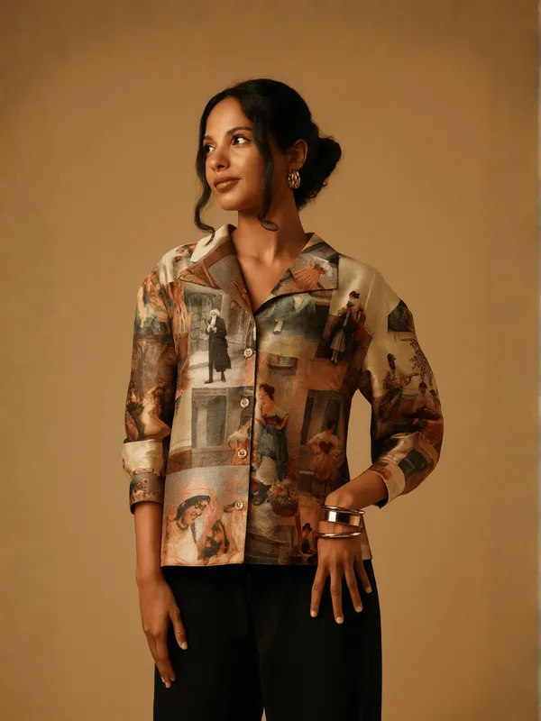 Tapestry_Top_For_Women_Multicolour_Silk