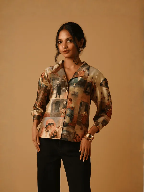 Tapestry_Top_For_Women_Multicolour_Silk