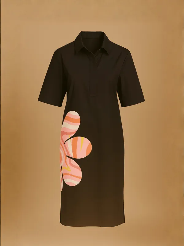Petal_Prism_Dress_For_Women_Black_Organic_Cotton