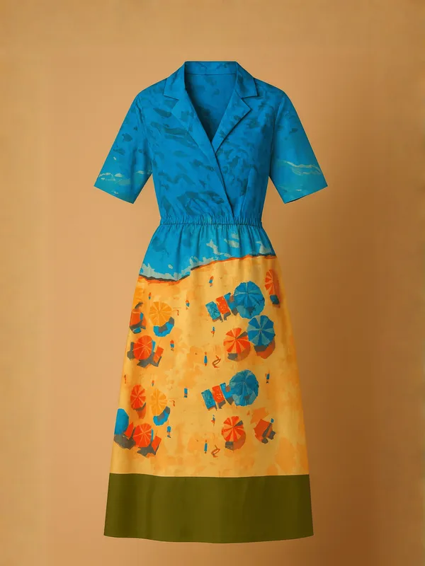 Beachside_Breeze_Dress_For_Women_Blue_Organic_Cotton