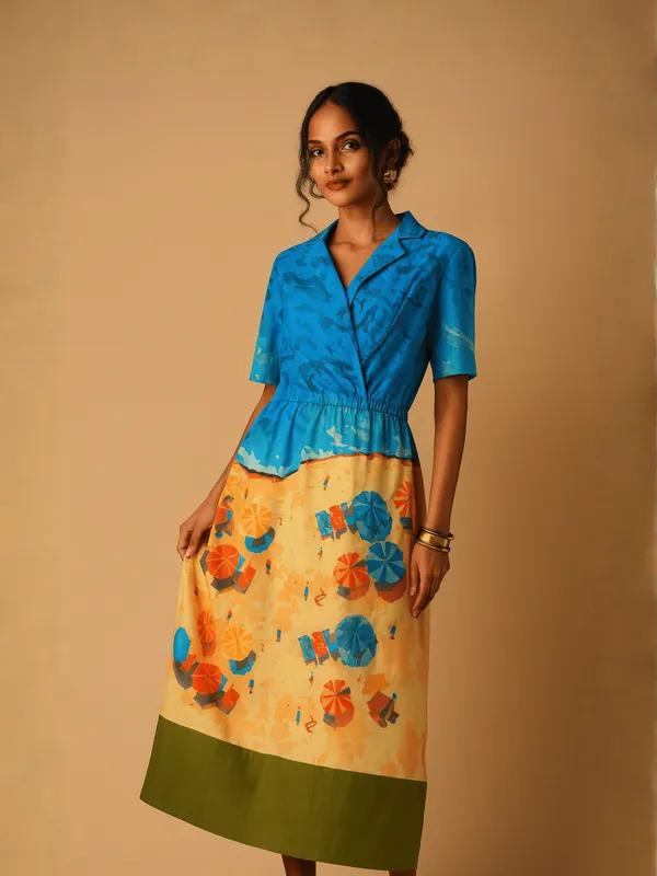 Beachside_Breeze_Dress_For_Women_Blue_Organic_Cotton