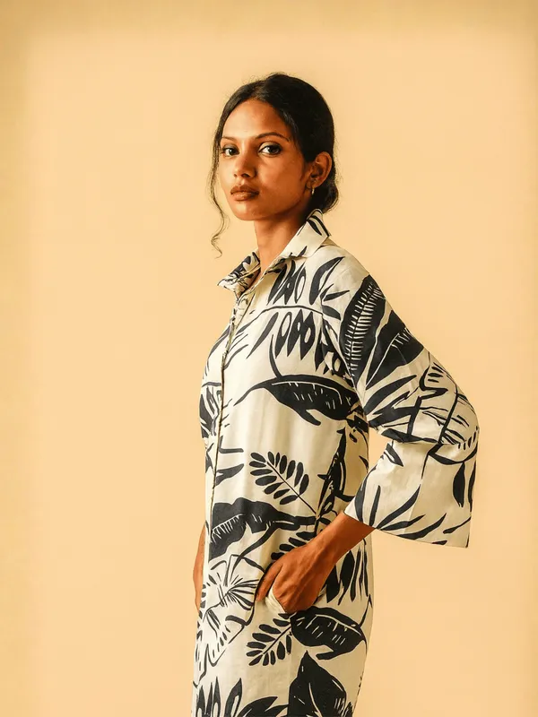 Botanoir_Kia_Shirt_For_Women_White_Cotton