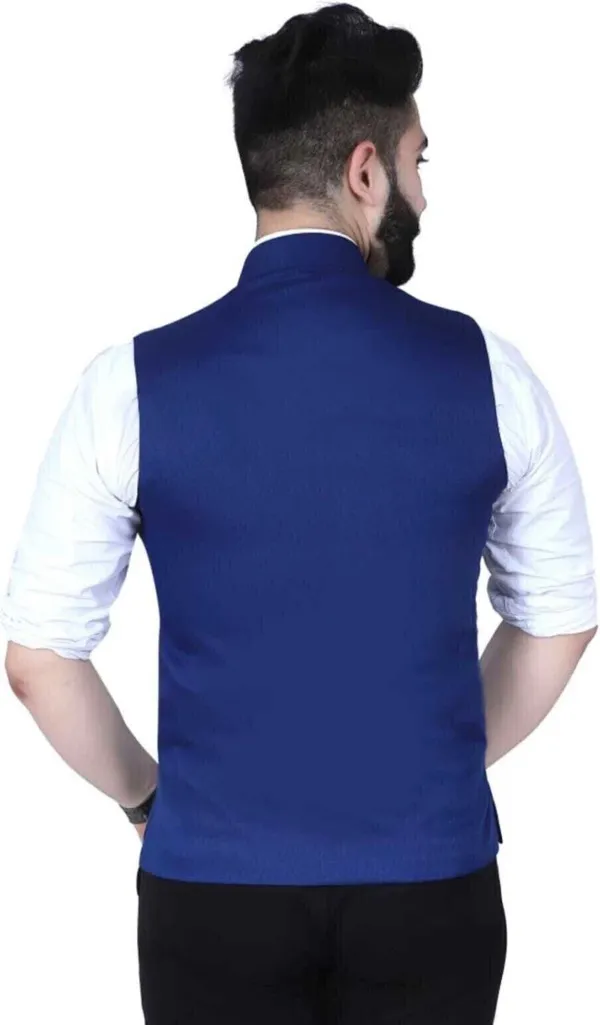 Blue_Polycotton_Solid_Men_Waistcoat