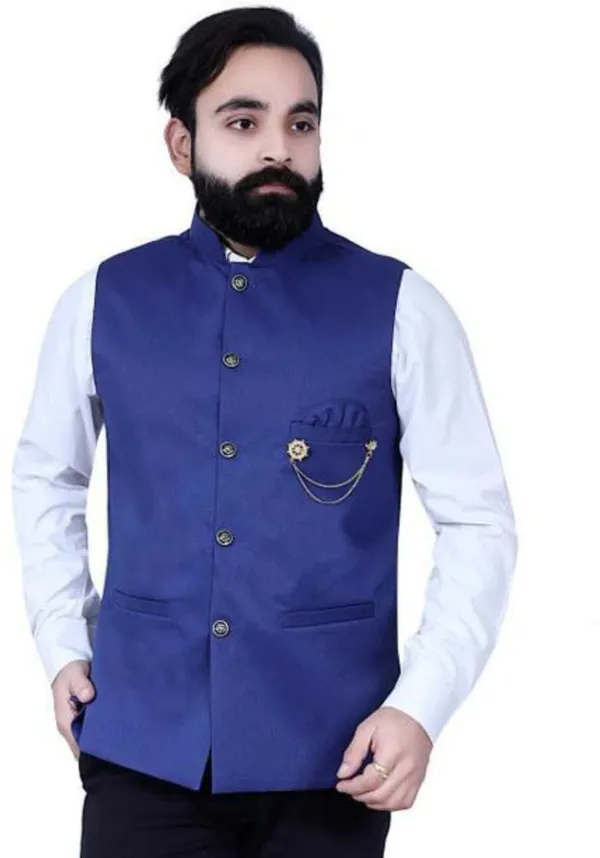 Blue_Silk_Blend_Solid_Men_Waistcoat