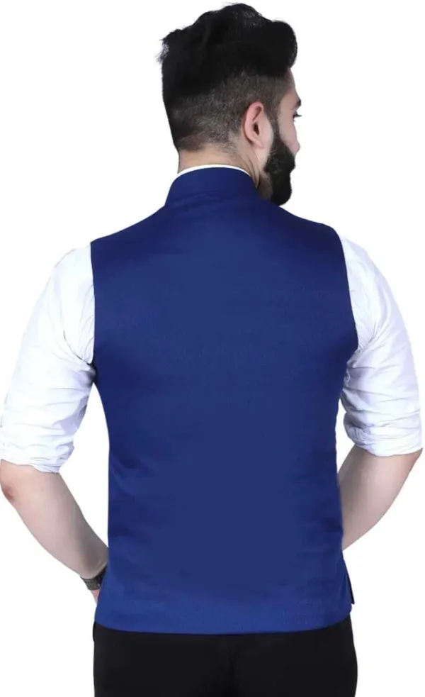 Blue_Pure_Cotton_Solid_Men_Waistcoat