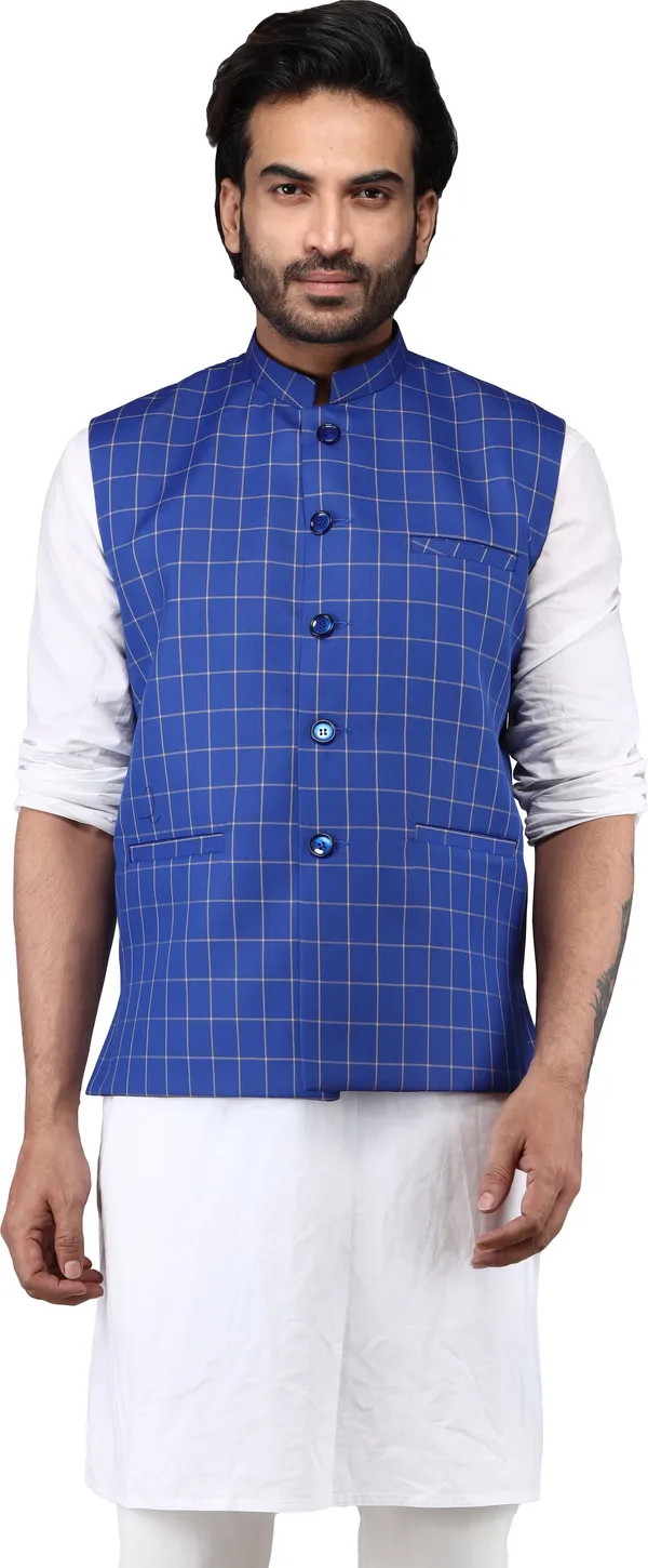 Blue_Polycotton_Sleeveless_Solid_Men_Jacket