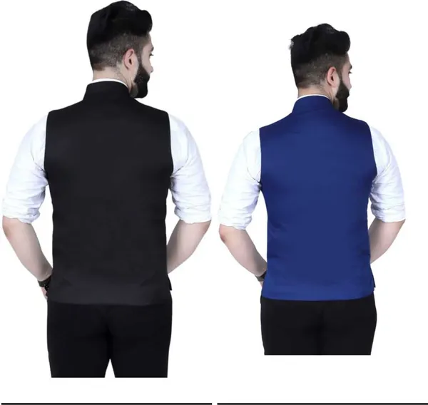 Black_And_Blue_Polycotton_Sleeveless_Solid_Men_Jacket
