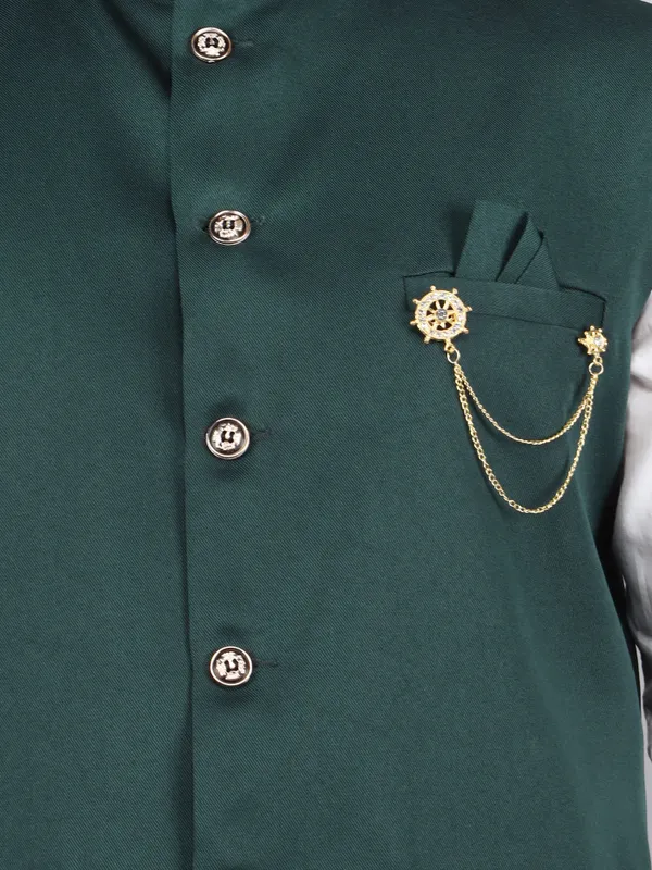 Green_Polycotton_Solid_Men_Waistcoat