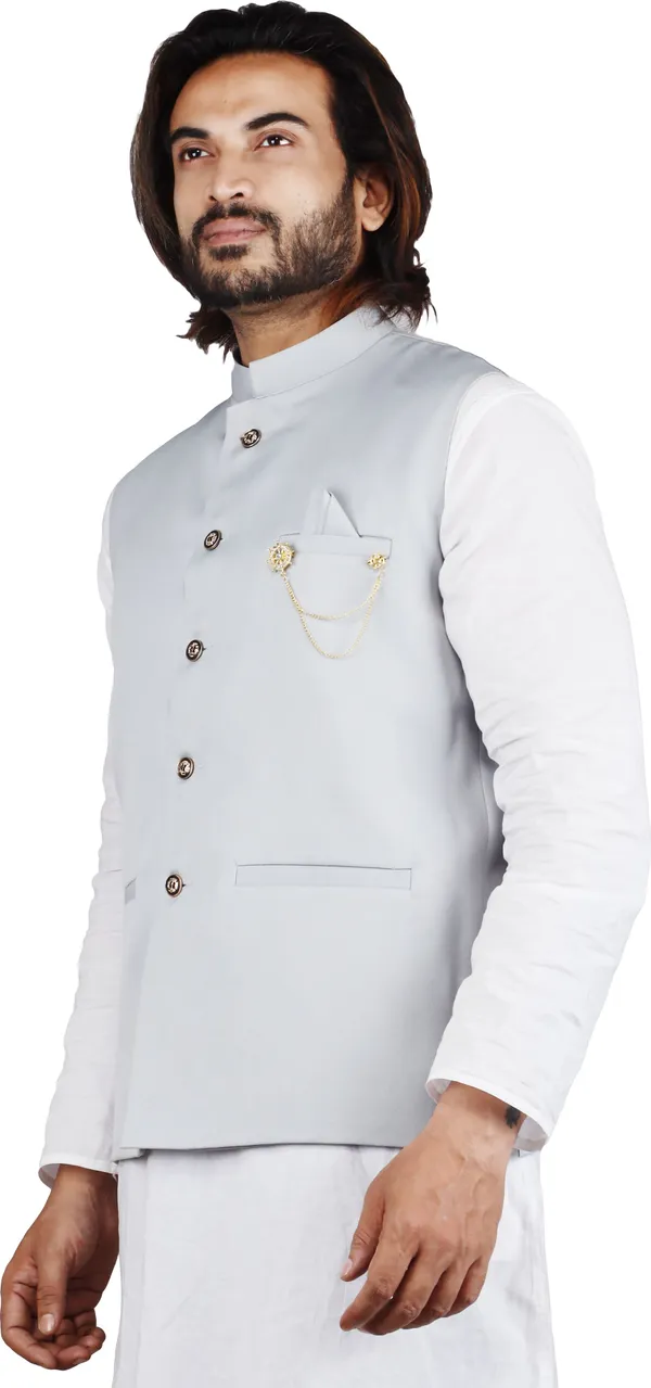 Grey_Silk_Blend_Solid_Men_Waistcoat