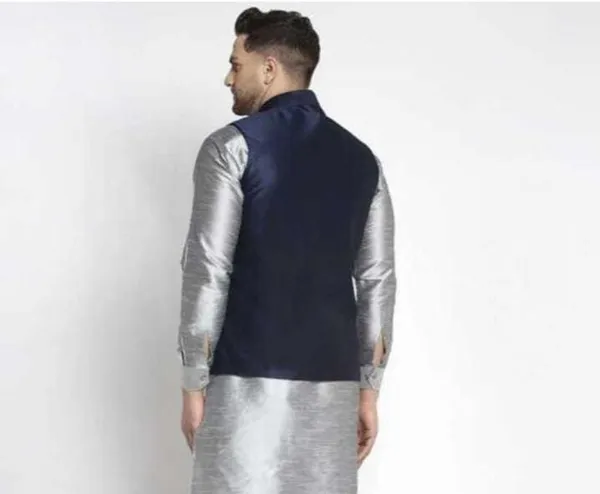 Navy_Blue_Silk_Blend_Solid_Men_Waistcoat