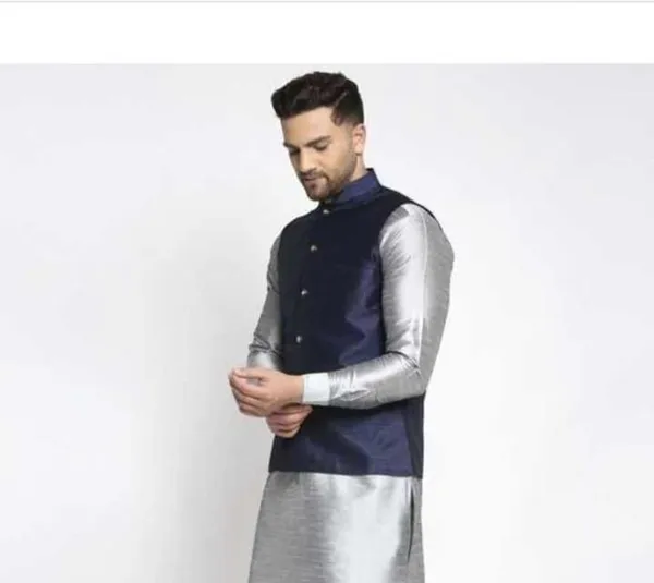 Navy_Blue_Silk_Blend_Solid_Men_Waistcoat