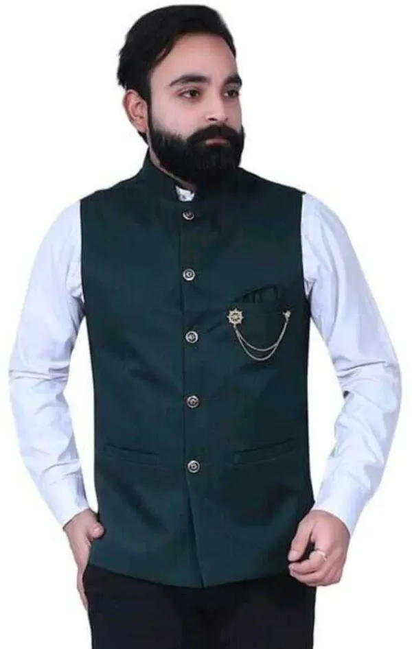 Green_Polyester_Solid_Men_Waistcoat