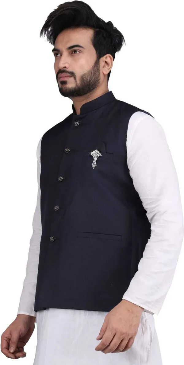 Black_Pure_Cotton_Solid_Men_Waistcoat
