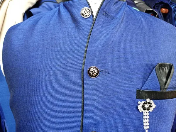 Blue_Silk_Blend_Self_Design_Men_Waistcoat