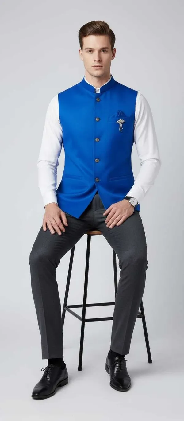 Blue_Cotton_Blend_Sleeveless_Solid_Men_Jacket
