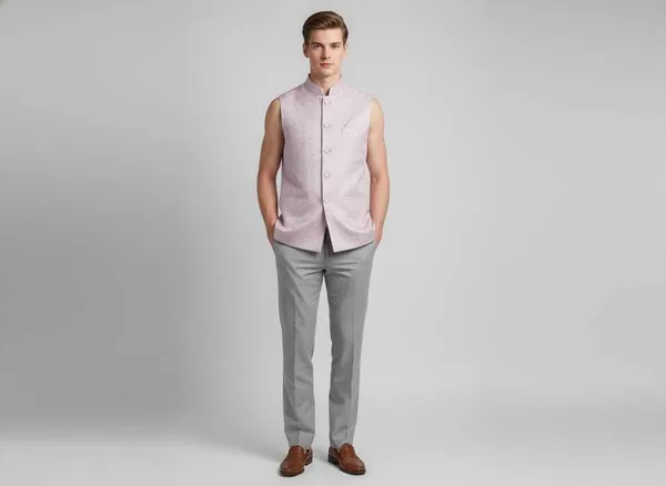 Lavender_Polycotton_Solid_Men_Waistcoat