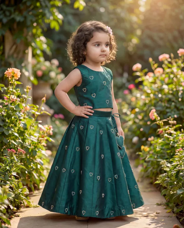 Teal_Green_Premium_Premium_Soft_Silk_&_Butter_Crepe_Girls_Lehenga_Set_For_Girls