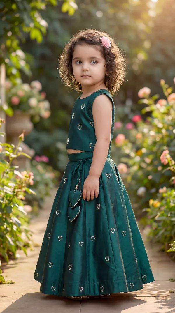 Teal_Green_Premium_Premium_Soft_Silk_&_Butter_Crepe_Girls_Lehenga_Set_For_Girls