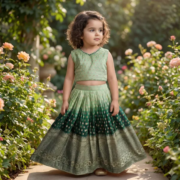 Mint_Green_&_Deep_Green_Premium_Premium_Soft_Silk_&_Cotton_Lining_Girls_Lehenga_Set_For_Girls