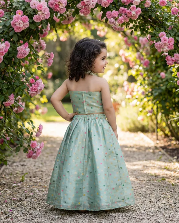 Mint_Green_Premium_Premium_Silk_Girls_Lehenga_Set_For_Girls