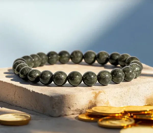 Green_Aventurine_+_Pyrite_Elasticated_Slip-On_Bracelet