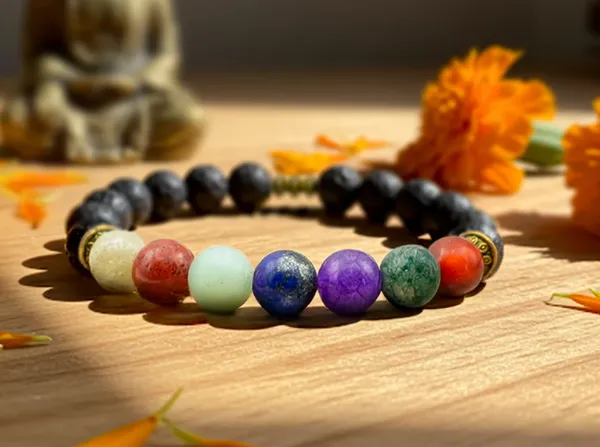 7_Chakra_Lava_Elasticated_Slip-On_Bracelet