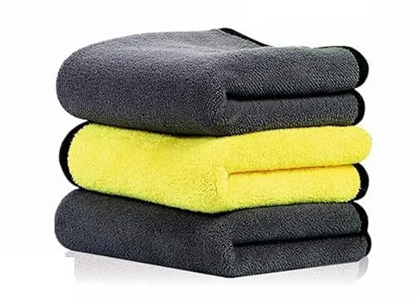 RiderRange_800_GSM_Microfiber_Towel_for_Car_&_Bike_Cleaning_–_Lint-Free,_Double-Sided,_Super_Soft,_Scratch-Free_Cleaning_Cloth_with_Sueded_Edges_(40cm_x_40cm,_Multicolor,_Pack_of_1)