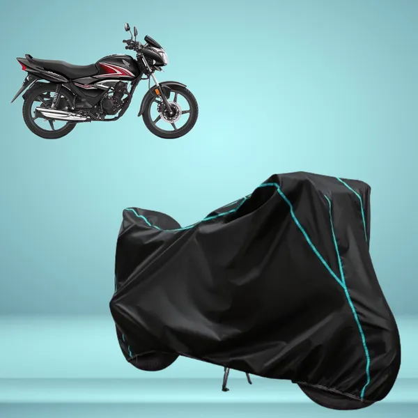Stylish_Black_Water_Resistant_Dustproof_UV_&_Heat_Resistant_Multicolor_Piping_Bike_Scooter_Scooty_Cover_Compatible_with_Honda_Shine