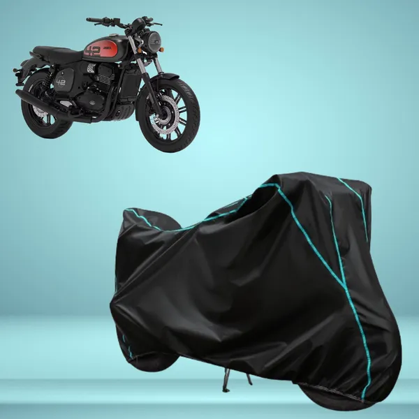 Stylish_Black_Water_Resistant_Dustproof_UV_&_Heat_Resistant_Multicolor_Piping_Bike_Scooter_Scooty_Cover_Compatible_with_Jawa_42_FJ