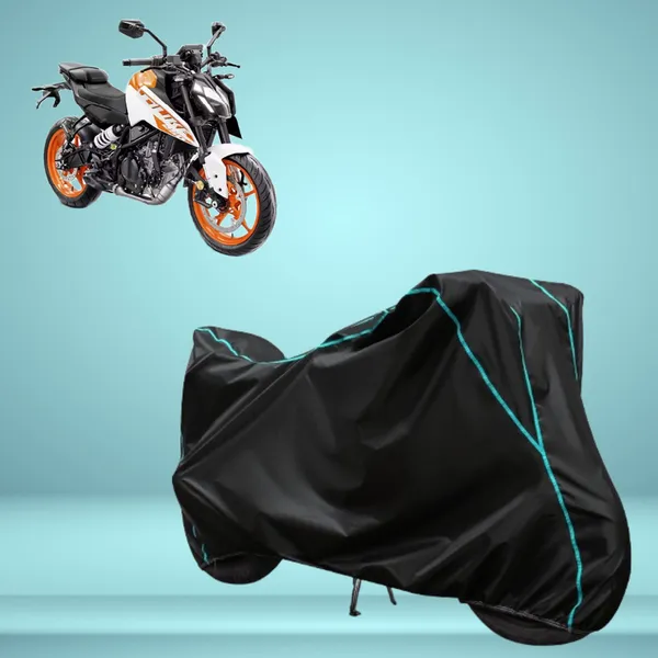 Stylish_Black_Water_Resistant_Dustproof_UV_&_Heat_Resistant_Multicolor_Piping_Bike_Scooter_Scooty_Cover_Compatible_with_KTM_250_Duke