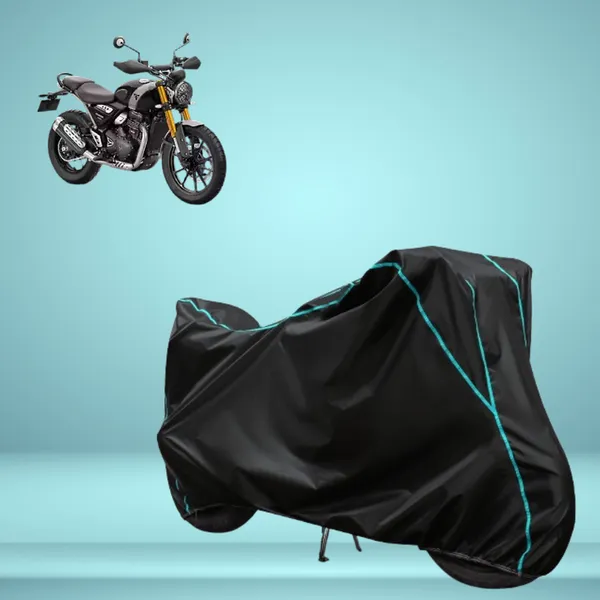 Stylish_Black_Water_Resistant_Dustproof_UV_&_Heat_Resistant_Multicolor_Piping_Bike_Scooter_Scooty_Cover_Compatible_with_Triumph_Scrambler_400_X