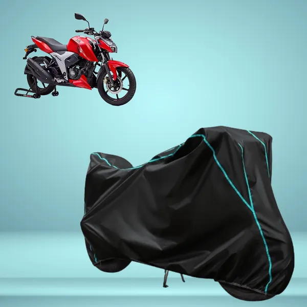 Stylish_Black_Water_Resistant_Dustproof_UV_&_Heat_Resistant_Multicolor_Piping_Bike_Scooter_Scooty_Cover_Compatible_with_TVS_Apache_RTR_160_4V