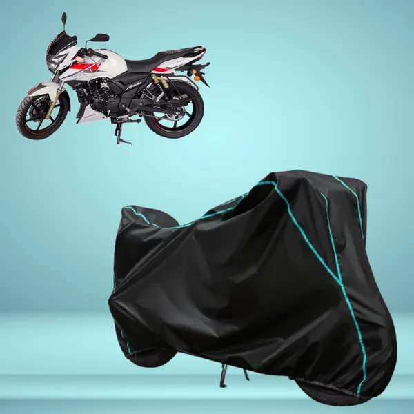 Stylish_Black_Water_Resistant_Dustproof_UV_&_Heat_Resistant_Multicolor_Piping_Bike_Scooter_Scooty_Cover_Compatible_with_TVS_Apache_RTR_180