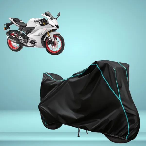 Stylish_Black_Water_Resistant_Dustproof_UV_&_Heat_Resistant_Multicolor_Piping_Bike_Scooter_Scooty_Cover_Compatible_with_Yamaha_R15_V4