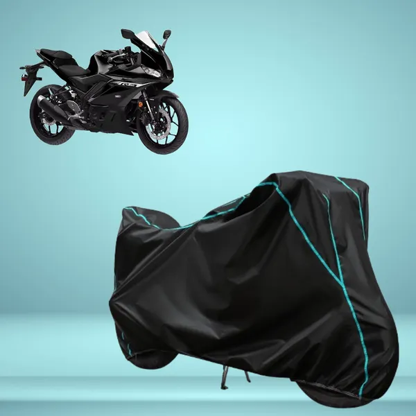 Stylish_Black_Water_Resistant_Dustproof_UV_&_Heat_Resistant_Multicolor_Piping_Bike_Scooter_Scooty_Cover_Compatible_with_Yamaha_R3