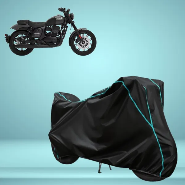 Stylish_Black_Water_Resistant_Dustproof_UV_&_Heat_Resistant_Multicolor_Piping_Bike_Scooter_Scooty_Cover_Compatible_with_Yezdi_Roadster