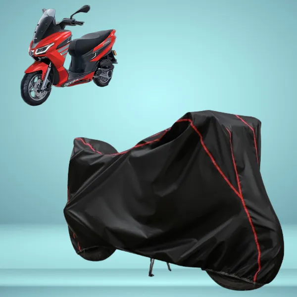 Stylish_Black_Water_Resistant_Dustproof_UV_&_Heat_Resistant_Multicolor_Piping_Bike_Scooter_Scooty_Cover_Compatible_with_Aprilia_SXR_160