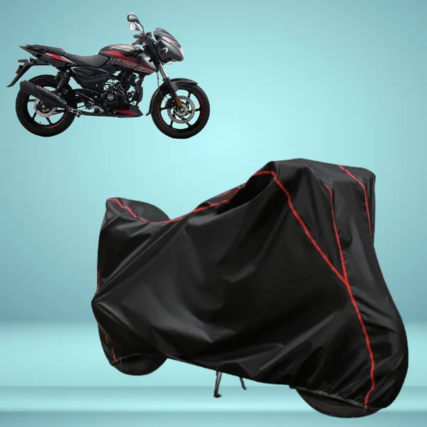 Bajaj_Pulsar_150_Stylish_Black_Water_Resistant_Dustproof_UV_&_Heat_Resistant_Multicolor_Piping_Bike_Scooter_Scooty_Cover_Compatible
