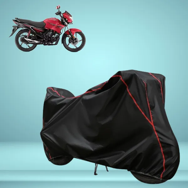Stylish_Black_Water_Resistant_Dustproof_UV_&_Heat_Resistant_Multicolor_Piping_Bike_Scooter_Scooty_Cover_Compatible_with_Hero_Glamour