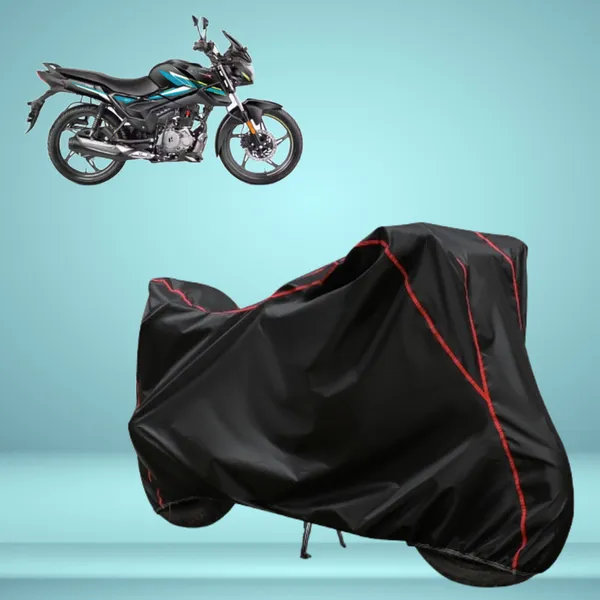 Stylish_Black_Water_Resistant_Dustproof_UV_&_Heat_Resistant_Multicolor_Piping_Bike_Scooter_Scooty_Cover_Compatible_with_Hero_Glamour_X_125