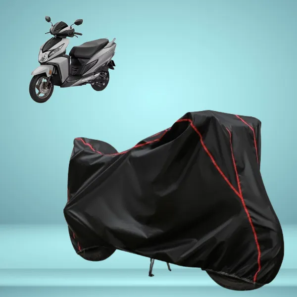Stylish_Black_Water_Resistant_Dustproof_UV_&_Heat_Resistant_Multicolor_Piping_Bike_Scooter_Scooty_Cover_Compatible_with_Honda_Dio_125