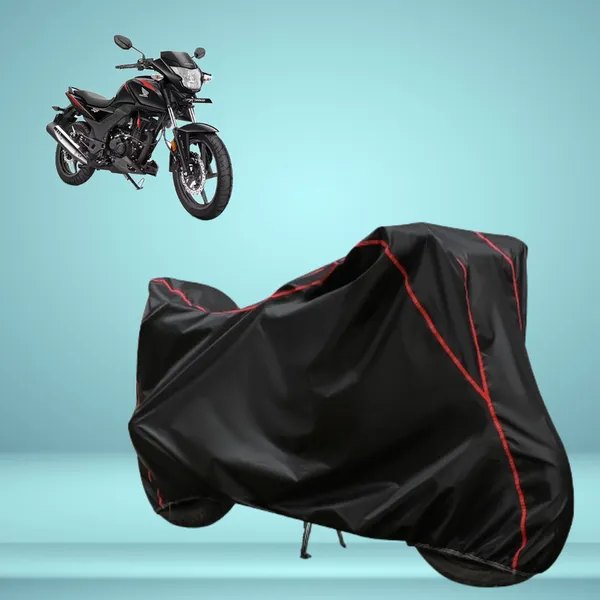 Stylish_Black_Water_Resistant_Dustproof_UV_&_Heat_Resistant_Multicolor_Piping_Bike_Scooter_Scooty_Cover_Compatible_with_Honda_SP160